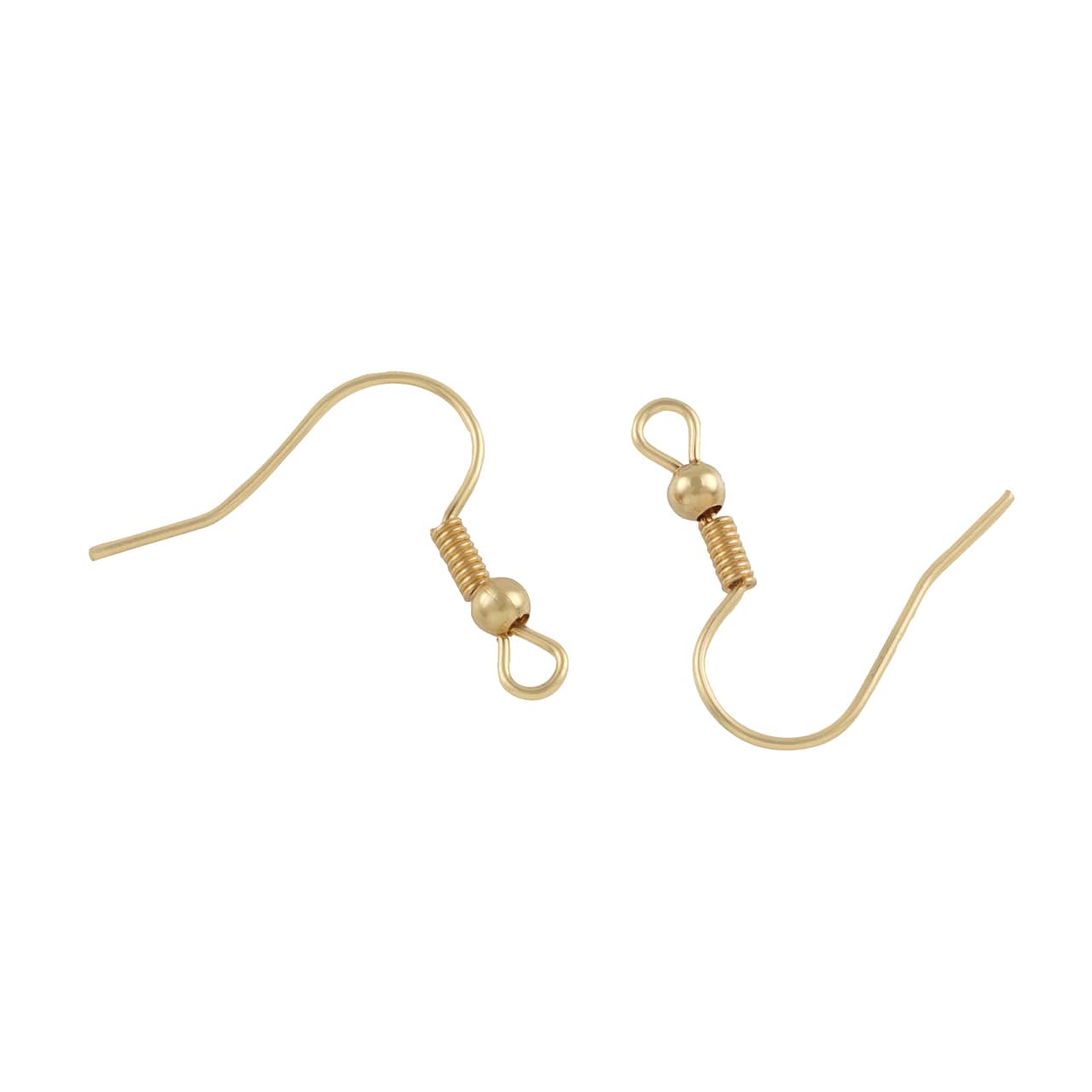 Boucles d'oreilles à hameçon avec ressorts de 10 mm de Bead Landing, 120 unités